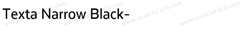 Texta Narrow Black字体转换